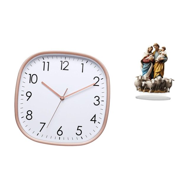 Reloj de pared digital acrílico vintage para comedor, , gimnasio y mesa, decoración navideña para chimenea, regalo
