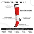 thumbnail image 4 of Poland Compression Socks for Women Men Circulation Graduated Supports Socks for Running Athletic Sports, 4 of 8