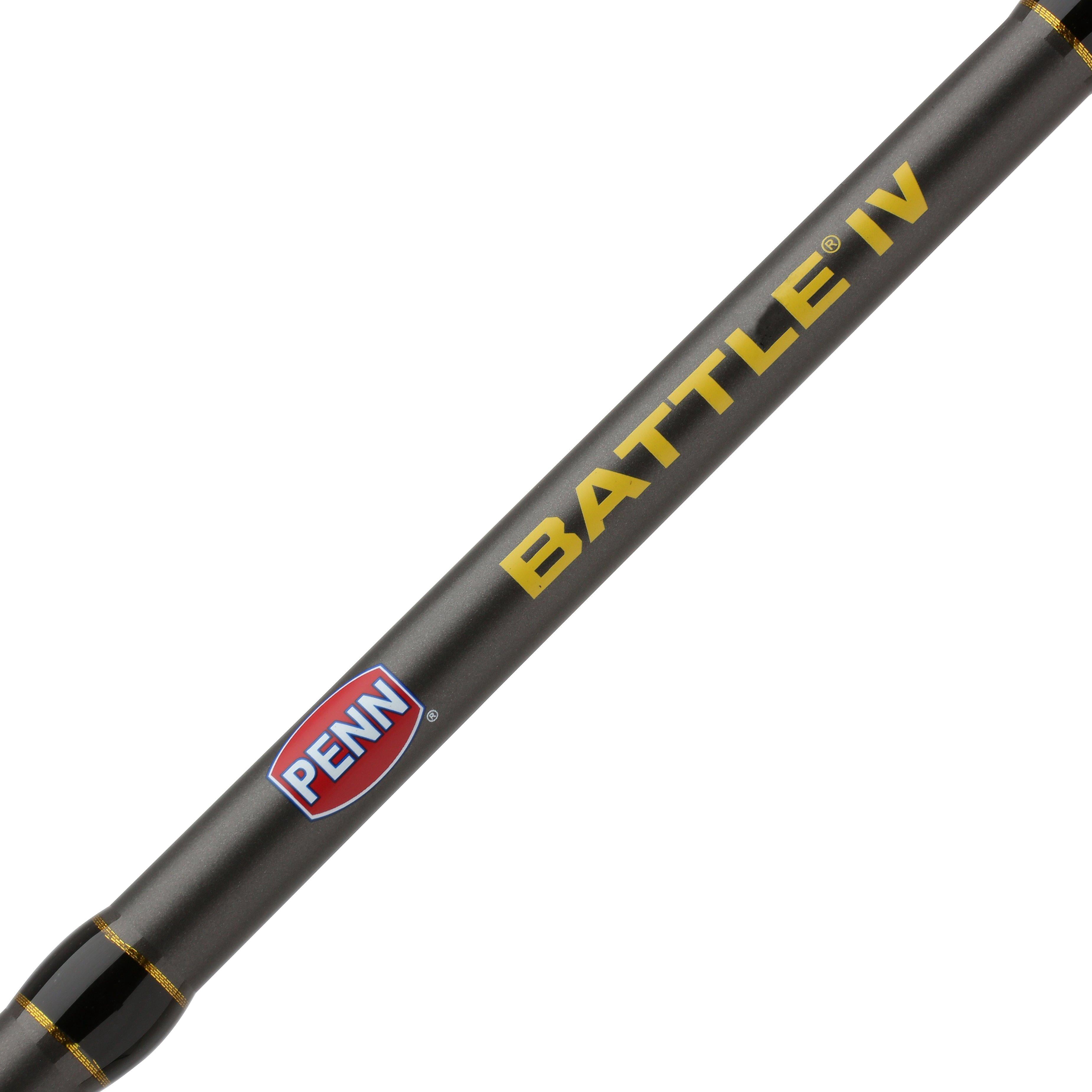 PENN Battle IV Spinning Fishing Combo, 7' Medium Heavy Rod, 6000 Size Reel