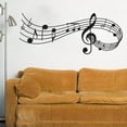 thumbnail image 2 of Music Notes Band Room Home Removable Wall Stickers Wall Decor Lot S6 U7T9, 2 of 6