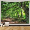 thumbnail image 1 of Tapiz de paisaje de árbol y bosque para colgar en la pared, decoración Hippie Boho, tapiz de tela grande, manta de tela estética para dormitorio, 1 of 4