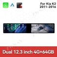 thumbnail image 3 of ZWNAV Dual 12.3 inch Screen Car Radio For KIA K2 2011-2016 Android GPS Navigation Multimedia Video Player Stereo Receiver Head Unit, 3 of 15