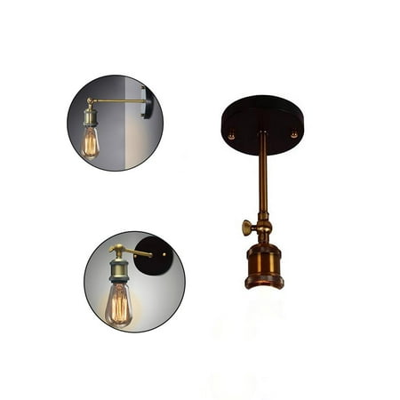 

Thinsont Adjustable Retro Art Small Wall Lamp Decorative Wall Lamp with Standard Lamp Holder for Bedroom Corridor Balcony