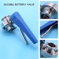 thumbnail image 5 of 1-1/2 Inch 38mm Ss304 Stainless Steel Sanitary 1.5 Inch Clamp Butterfly Valve Squeeze Trigger For H, 5 of 5