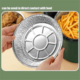thumbnail image 4 of 6 Inch Aluminum Foil Air Fryer Liners,Non-Stick Round Oil-Proof Food Grade Air Fryer for Cooking, 4 of 8