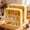 Yellow 3, variant on General Display Case for Figures 3 Tiers, Wall Mounted Clear Box Display Cabinet with Magnetic Door for Action Figures Collectibles, Art Craft Storage, Dust-Proof Stackable Organizer