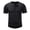 Black, variant on Summer Cotton Short Sleeve Shirts for Men Half Button Henley Shirt Solid Color Muscle Workout T Shirt Gym Athletic Tee Shirts Blue XXL