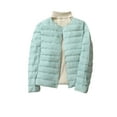 thumbnail image 2 of LOVZFMLL Jackets for Women's Puffer Jacket Long Sleeve Buttons Quilted Down Coat Winter With Pockets, 2 of 3