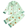 thumbnail image 4 of Halloween Pjs Women Long Sleeve Shirt Pants Fall Winter Lightweight Loungewear 2 Piece Women Pajama Sets Mint Green XL, 4 of 4