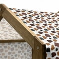thumbnail image 5 of Cow Print Pet House, Cow Skin Animal Abstract Spots Milk Dalmatian Barnyard Camouflage Dots, Outdoor & Indoor Portable Dog Kennel with Pillow and Cover, 5 Sizes, White Brown Black, by Ambesonne, 5 of 5