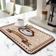 thumbnail image 2 of Coffee Mat, Coffee Mug Vintage Design Coffee Bar Mat for Coffee Station Accessories and Organizer, Absorbent Dish Drying for Kitchen Counter, Coffee Bar Decor Coffee Machine Mat 19.5x12in, 2 of 7