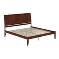 thumbnail image 2 of Portland King Solid Wood Platform Bed in Walnut, 2 of 14