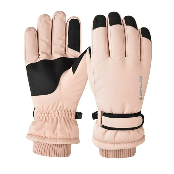 KyCheLot Women Ski Gloves Waterproof Warm Winter Windproof Touchscreen Full Finger Gloves Outdoor