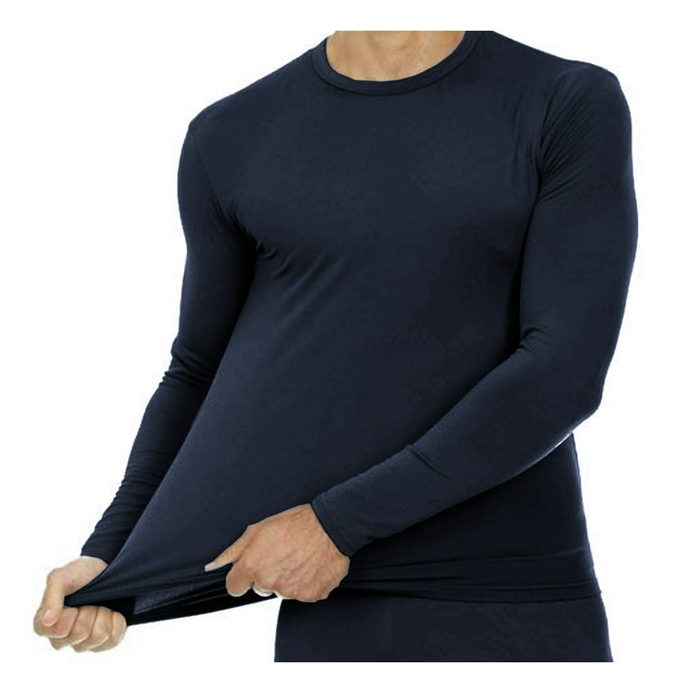 Men's Ultra Soft Tagless Fleece Lined Thermal Top & Bottom Long