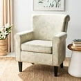 thumbnail image 2 of Safavieh Megan Birch Wood Abbey Club Chair in Ivory Floral Pattern, 2 of 5