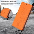 thumbnail image 6 of Leather For iPhone 11 Pro Max, RFID Blocking Protection, Playful Cats Embossed Flip Wallet Leather Case With Card Holder Magnetic Closure  Phone Cases Cover,Orange,For iPhone 11 Pro Max, 6 of 7