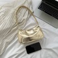 thumbnail image 3 of Bolsos de mano de color sólido Bolso de compras para mujer Bolsos de moda para mujer (Oro) Sywqhk Para Estrenar, 3 of 8