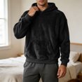 thumbnail image 6 of Frnrwgo Men's Hoodie Double-Sided Fleece Loose Fit Winter Casual Pullover with Kangaroo Pocket, 6 of 9