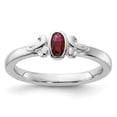 thumbnail image 5 of Auriga Fine Jewelry 925 Sterling Silver Created Ruby Ring for Women Size 9, 5 of 6
