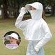 thumbnail image 5 of Ropa de protección solar 360 para Mujeres Yeacher con gorra desmontable color blanco, 5 of 8
