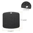thumbnail image 2 of Unique Bargains 4pcs Kitchen Pot Pan Mat Placemat Table Trivet Insulation Silicone Dish Pad Heat Resistant Coasters-Black, 2 of 5
