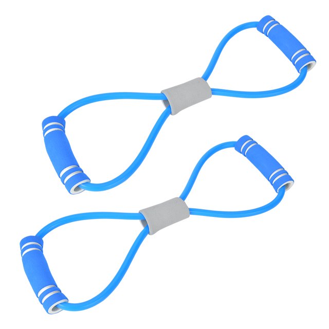 Cuerda De Tracción De Yoga Para Entrenador De Fuerza Elástica, Expansor De Pecho De 2 Piezas, Interior Y Exterior Para Fitness Unisex ANGGREK azul