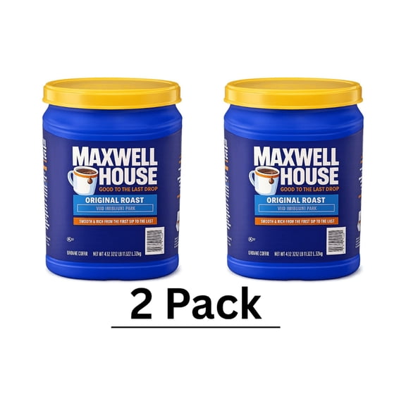 Maxwell House Original Roast Medium Ground Coffee, 43.1 oz.Pack of 2