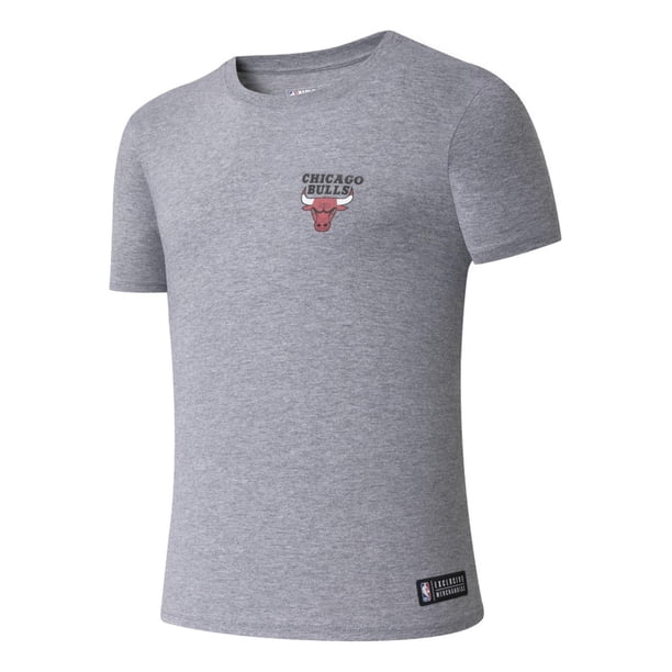 Playera Fanatics Hombre Nba Chicago Bulls Gris Basquetbol gris oscuro S