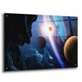 thumbnail image 2 of Epic Art 'Space With Planets' by Epic Portfolio, Acrylic Glass Wall Art, 36"x24", 2 of 8
