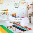 thumbnail image 3 of Gymax Ensemble de 5 Pcs Table Ronde et Chaises pour Enfants avec 4 Fauteuils Blancs, 3 of 10