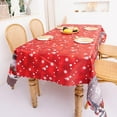 thumbnail image 4 of Angmile Christmas Tablecloth Snowman Engineered Printed Tablecloth for Winter and Christmas, 4 of 4