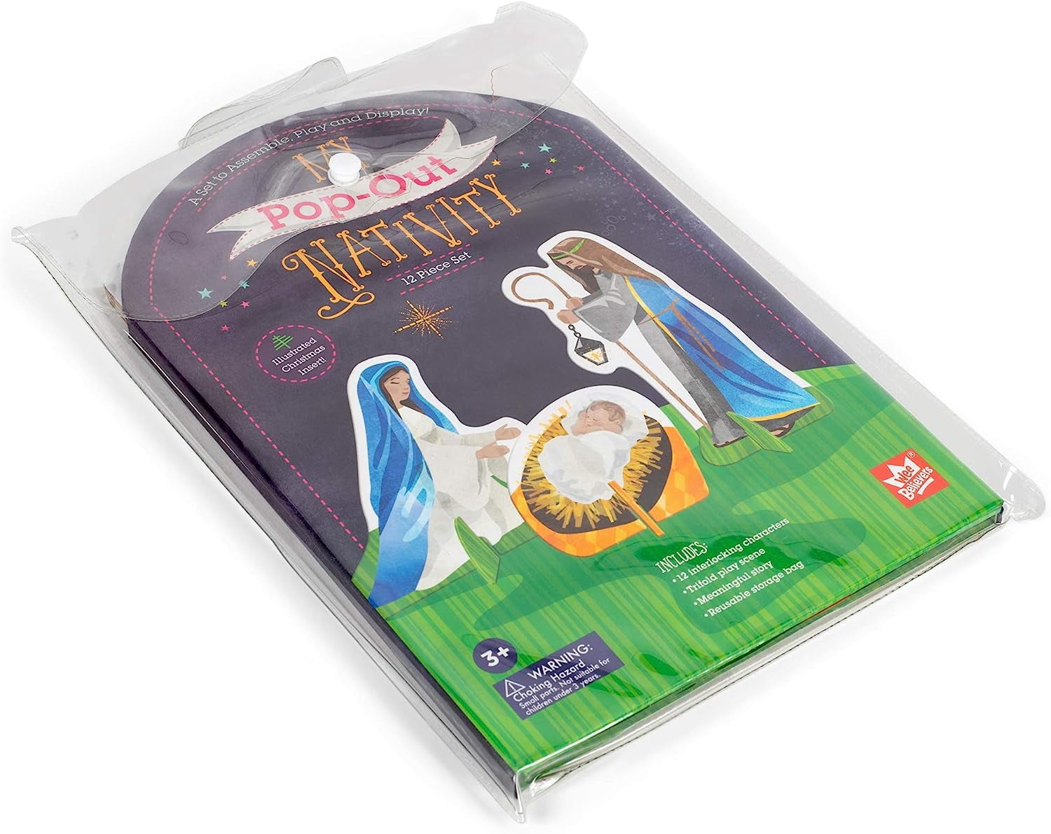 Wee Believers My Pop-Out Nativity 12 Piece Children's Christmas Activity Set 236