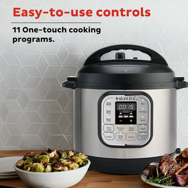 Instant Pot Duo 6 Qt Electric Pressure Cooker 7-in-1 with Easy