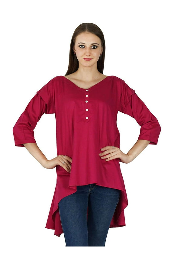 Rayon Kurti Designer Bollywood Kurta Indian Women Casual Top Tunic Dress