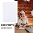 thumbnail image 4 of HOOWIFFY 100Pcs White Cash Packaging Envelopes Thick Paper Bags for Documents Bills and Receipts, 4 of 6