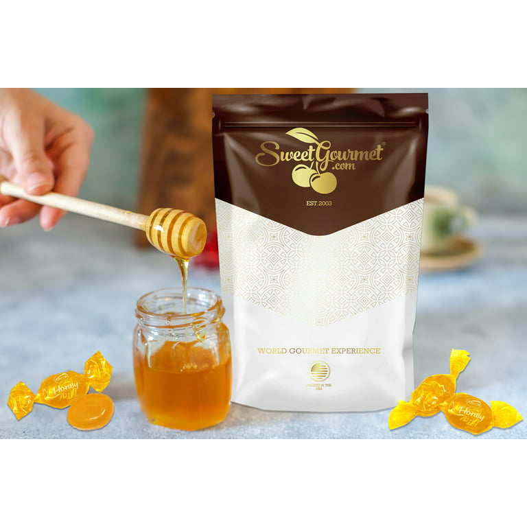 SweetGourmet Double Honey Bee Filled Hard Candy | 1 Pound