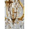 thumbnail image 3 of Design Living 9-Light Antique Brass Chandelier With Clear Hanging Crystals, 3 of 6