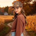 thumbnail image 6 of DefiDgd Fall Pumpkin Turkey Embroidered Baseball Cap,Vintage Rustic Style Washable Adjustable Hat for Man Women Fall Thanksgiving Daily Outdoor Holiday Party Headwear Accessories(J), 6 of 6