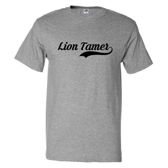 Funny Lion Tamer Retro Old School T shirt Tee Gift