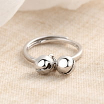 WHAMVOX Silver Copper Adjustable Open Ring for Decorative Use Women Fashion Jewelry