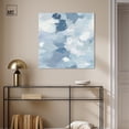 thumbnail image 2 of Art Remedy Faded Blue Abstract Canvas, 30" x 30", Gallery Wrapped, Where Clouds Gather III, 2 of 7