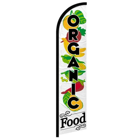Organic Food Windless Banner Flag