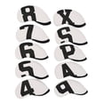 thumbnail image 2 of 10Pcs Golf Club Headcover Iron Head Cover 4,5,6,7,8,9,A,x,P,S White, 2 of 6