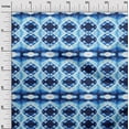 thumbnail image 4 of oneOone Cotton Poplin Navy Blue Fabric Geometric Shibori Craft Projects Decor Fabric Printed By The Yard 56 Inch Wide, 4 of 4