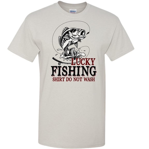 "Lucky Fishing Shirt – Funny Fisherman Tee with 'Do Not Wash' Quote, Humorous Gift for Anglers & Outdoor Lovers"