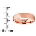 thumbnail image 3 of Metal Masters Mens Tungsten Carbide Wedding Band Ring Hammered Rosegold-Tone Comfort-Fit 6mm Unisex, 3 of 6