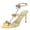 Yellow, variant on FSJ Women Sexy Bows Rhinestone Open Toe Sandals Strappy Stiletto High Heels Ankle Buckle Backless Wedding Party Dress Shoes Size 8 Yellow