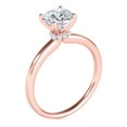 thumbnail image 4 of Mauli Jewels 1/2 Carat Brilliant Cut Round Diamond Solitaire Engagement Rings for Women, 14K Rose White & Yellow Gold Wedding Rings Gifts for Her, 4 of 7
