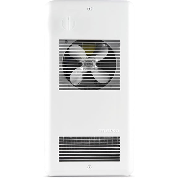 Stelpro Pulsair Electric Wall Fan Heater – 1125W or 1500W / 240V (563W or 750W / 208V) – Ultra-Quiet and Fast Heater – Built-In 2P Thermostat (ARWF1502T2W) – White