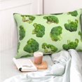 thumbnail image 4 of Pofeuu Broccoli 3 Print Polyester Microfiber Plush Pillowcases, Super Soft and Cozy Pillow Case Covers with Envelop Closure（Pillow core not included）-14"x20", 4 of 6